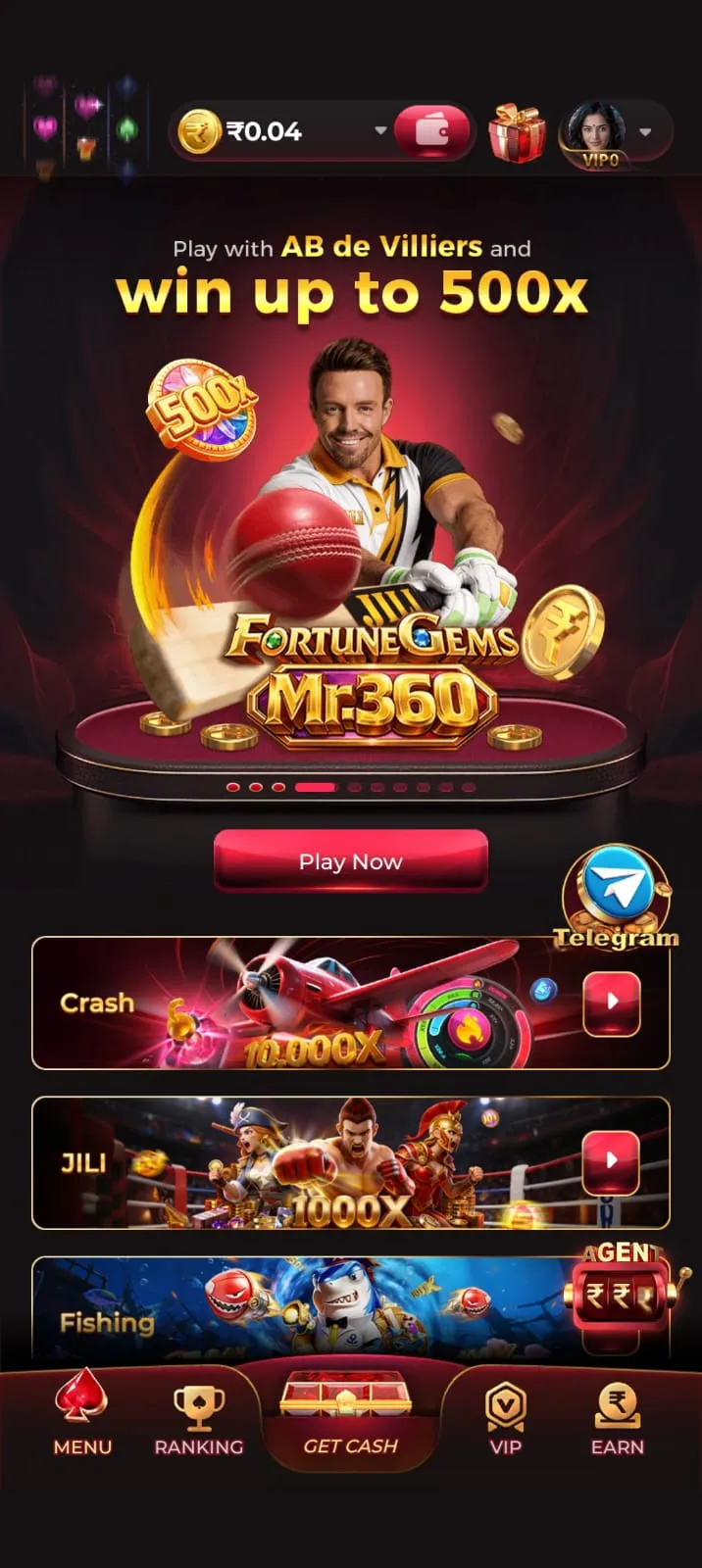 IE777 Game APK download screen on Android mobile